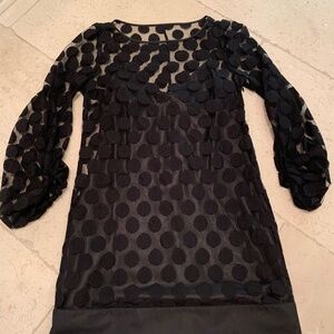Laundry Black Dot Dress